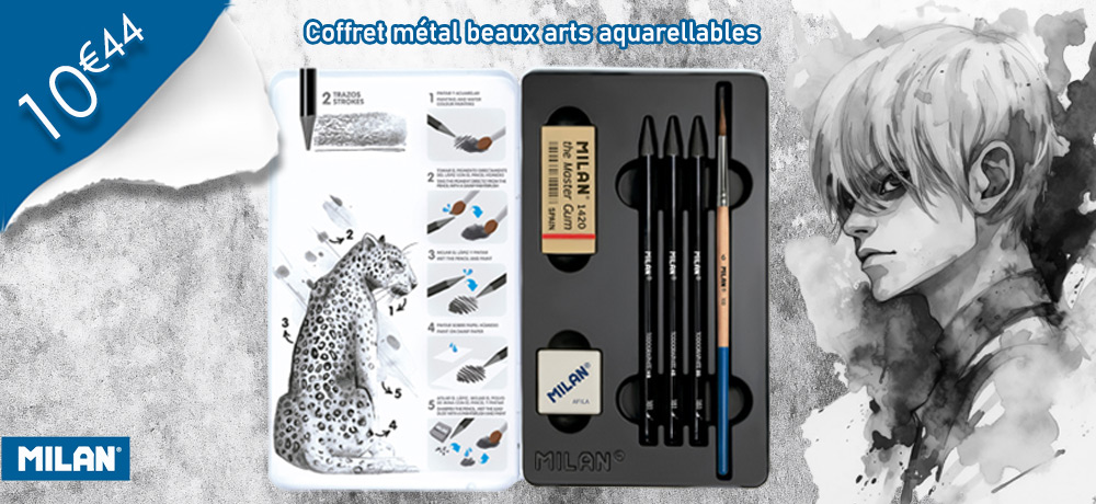 Coffret-métal-Crayons-aquarellables-MILAN